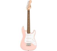 Pack de guitarra eléctrica Fender FSR Squier Electric Mini Stratocaster, color azul Daphne, ideal para principiantes. Incluye amplificador, cable, correa, púas y afinador de pinza.
