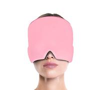 Pack de hielo para migraina, gel moldeado, sombrero en relieve, reusable Cold Therapy migraine Relief Cap, for Puffy Eyes, tensión, Sinus & Stress Relief (rosa)