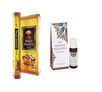 DORAZEN Pack DE Incienso DE Palo Santo DE SST DE 6 Paquetes HEXAGONALES MAS Aceite Esencial DE Palo Santo SELECCIÒN - 10 ML - 100% Puro, Natural Y Artesanal