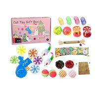 Pack de juguetes para gatos genéricos - Pack de juego para gatitos - Juego interactivo antiapuros estimulante de salud dental e instinto de caza