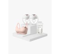 Pack de lactancia: sacalechs portátil M5 Smart, 120 bolsas de almacenamiento de leche materna y sujetador de lactancia YN21 | Color del sacaleches: Gr