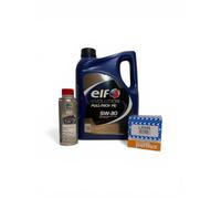 Pack de Mantenimiento Profesional: Aceite ELF Evolution Full-Tech FE 5W-30 (5L) + Limpiador Tunap 957 (200ml) + Filtro de Aceite Purflux LS946 - Compatible con Renault RN0720, Dacia y Nissan