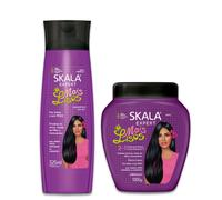 Pack de Mascarilla y Champú de Tratamiento, Skala Mais Lisos, Crema para peinar y Champú, Crema Acondicionadora, Co-Wash 1 kg + Champú sin Sal 325ml