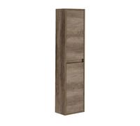 Miroytengo Pack de Muebles de Baño en Color Roble Nordik formado por Mueble de Baño, Espejo y Lavabo Cerámico (Tamaño de la Columna Opcional)