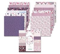 Pack De Papel Para Scrapbooking 6x6 Pulgadas - Crea Hermosos Proyectos DIY | Papel 24 Hojas Para Artesanía | apier Đe Papelería Decorativa our Diarios Y Planificadores Indésira