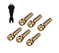 Pack de pasadores para guitarra con estructura metálica, adecuados para guitarras acústicas estándar estables