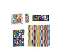 Pack de Pegatinas de Marvel - Incluye 1000 Stickers de Diferentes Tamaños - Perfecto para Scrapbooking - A color y en Blanco y Negro - Producto Original Diseñado en España