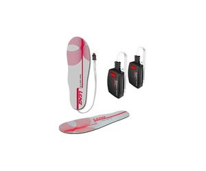 Pack de plantillas calefactables LENZ set of heat sole 1.0+lithium pack insole rcB 1200 (gris/rojo)