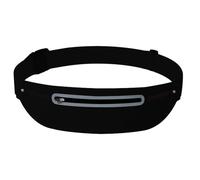 Pack de plátano multibolsillo para corredores: sopa de cintura resistente al agua para teléfonos y equipos, perfecto para senderismo, camping, viajes, caminar perros y andar en bicicleta, negro, Se