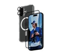 Protector PanzerGlass iPhone 16 Transparente 3 en 1 Resistente Golpes Rayones