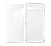 Pack de protección Google Pixel 6a Carcasa reforzada + Cristal templado transp
