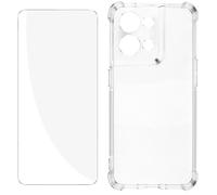 Pack de protección Oppo Reno 8 5G Carcasa reforzada + Cristal templado transp