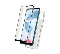 Pack de protección para Realme C21 Funda TPU Antichoque y Cristal 9H