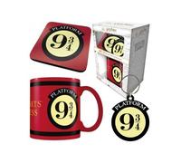 Pack de regalo Taza, posavasos, llavero Anden 9 3/4 - Harry Potter
