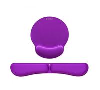 Pack de Reposamuñecas y Alfombrilla Ergonómica Subblim Ergo MemoryFlex/ Púrpura