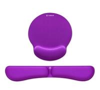 Pack de Reposamuñecas y Alfombrilla Ergonómica Subblim Ergo MemoryFlex/ Púrpura