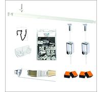 Pack de riel Artiteq - Fijación de techo - Colgar de cuadro de alta gama (3 metros, blanco)
