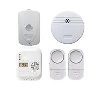 Pack de seguridad para el hogar ORION91 Safehome ABS blanco, detectores gas/CO/inundación y alarmas puerta/ventana