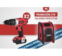 PACK DE TALADRO PERCUTOR (2 UDS.) Y ALTAVOZ BLUETOOTH