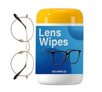 Pack de toallitas limpiadoras para lentes - Genérico 40 toallitas antiniebla para vidrio, gafas, ordenador portátil, tableta, cámara | Ideal Gym Escuela Oficina Viajes Entreti