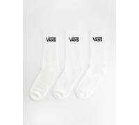 Pack de tres calcetines altos blancos - Vans Classic Crew
