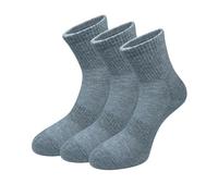 Pack de tres calcetines deportivos para hombre hasta la mitad de la pantorrilla, tallas 42-46, gris, Talla única