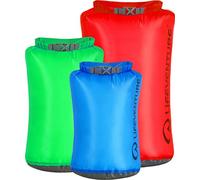 Pack de varias bolsas estancas ultraligeras, tejido antidesgarro siliconado con costuras totalmente selladas