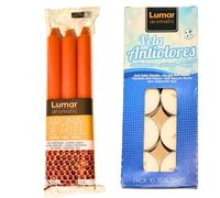 Pack de Velas Aromáticas de Miel y Antiolores - Relajación, Meditación y Limpieza del Hogar - Ideal para Spa, Regalo de Mujer, Bienestar y Antitabaco - Ahuyenta las Malas Vibraciones