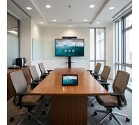 Pack de videoconferencia ANDROID Poly para salas grandes Kit de videoconferencia todo en uno con barra de video 4K, panel de control, pantalla 4K de