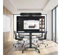 Pack de videoconferencia iiyama BYOD para salas pequeñas Kit de videoconferencia completo con barra de vídeo 4K, pantalla 4K de 55 pulgadas, soporte