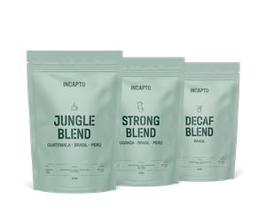 Pack degustación cafés en grano Blend 300 g INCAPTO