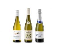 Pack Degustación Sin Alcohol Premium - Codorníu Zero + Natureo Muscat 0,0 + Disfrutando 0,0 Verdejo | Selección de Vino Blanco y Espumoso Sin Alcohol | Pack 3 Botellas -MYSECRETWINE-