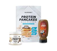 PACK DESAYUNO - PANCAKES - CREMA PROTEICA Galletas Negras + ZERO SYRUP Caramelo