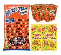 Pack desayuno y merienda:Conguitos mini bolas cereal mix 1kg+2xConguitos mini cups 200g+2xLacasitos galletas 120g
