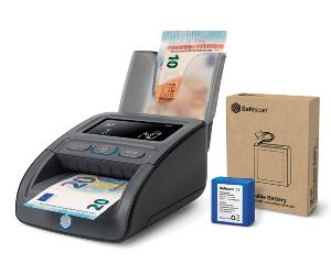 PACK DETECTOR BILLETES FALSOS 155-S + APILADOR RS-100 + BATERIA RECLARGABLE LB-105 SAFESCAN 112-0732