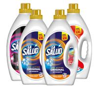 Pack Detergente La Salud Mixto 16L | 2 Original 4L + 1 Ropa Oscura 4L + 1 Ropa Color 4L | Gel Detergente Líquido para Lavadora | Formato Familiar