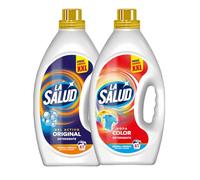 Pack Detergente La Salud Original y Ropa Color 8L | 2 Botellas de 4L | Gel Detergente Líquido para Lavadora | Colada Diaria y Prendas de Color