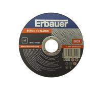 Pack discos corte 115 mm erbauer 5 uds