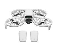 Pack DJI Flip Dos Baterías sin control remoto con pantalla, dron con cámara 4K UHD para adultos, despegue desde la palma de la mano, regreso automático, vuelo inteligente, 2 baterías