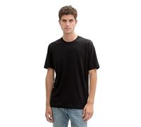 Pack doble de camisetas de hombre TOM TAILOR con cuello redondo confeccionadas en algodón, Negro (29999-Negro), S