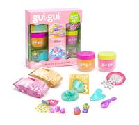 Pack Doble Deluxe GUI GUI Brillo Afrutado - 2 slimes perfumados: Jelli y Clear - Embellece tu Slime - Ritual de Belleza de 5 Pasos - Incluye 2 Herramientas: gua sha y cucharilla - A Partir de 6 años