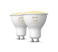 PACK DOBLE PHILIPS HUE GU10 WHITE AMBIANCE 350 LUMENS