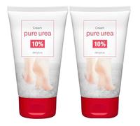 [Pack Doble Reparador de Pies] Crema para pies 10% urea pura Deliplus para pies agrietados | 2 Botes 125 ml = 250 ml