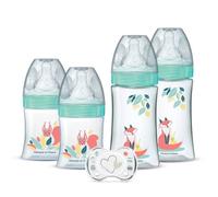 Pack Dodie Newborn Anticólico 2x150 Ml + 2x270 Ml Con Tetina De Doble Válvula Redonda Y 1 Chupete Recién Nacido