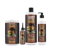 PACK DONA FLORA PELAZO ,CHAMPU 1000 ML,MASCARILLA 1000 ML ,LEAVE-IN 500 ML Y TONICO 70 ML