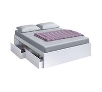 Pack dormitorio matrimonio con vestidor abierto estilo nórdico color roble natural y blanco 156 cm