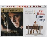 Pack Drama DVD, Una Mente Maravillosa y Forrest Gump