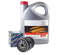 Pack Duo Aceite motor Genuine Toyota 5W-30 PFE sintético 08880-83389 C2 5 litros + filtro aceite Japanparts FO-279S