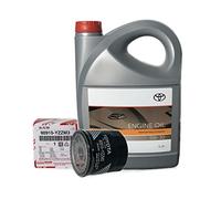 Pack Duo Genuine 5 litros aceite de motor Toyota 5W30 PFE sintético 08880-83389 C2 + filtro aceite 90915-YZZJ1