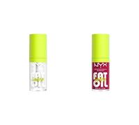 Pack Duo Nyx Professional Makeup Fat Oil Lip Drip, Aceite Labia, con Aceite de Escualano, Frambuesa y Zarzamora, Tono Newsfeed + Tono My Main